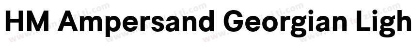 HM Ampersand Georgian Light字体转换